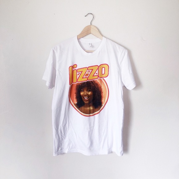 Next Level Apparel Tops - Lizzo Graphic White Tee